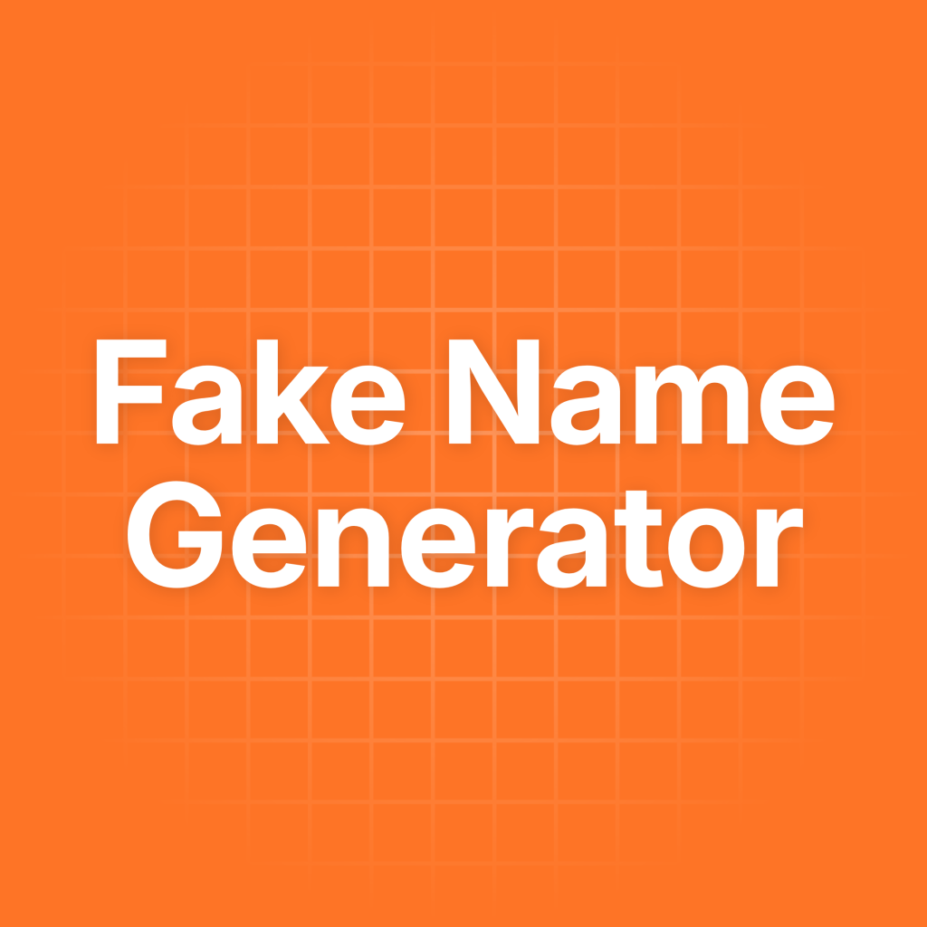 Random Names Fake Fake Name Generator | Create Random Names 2026